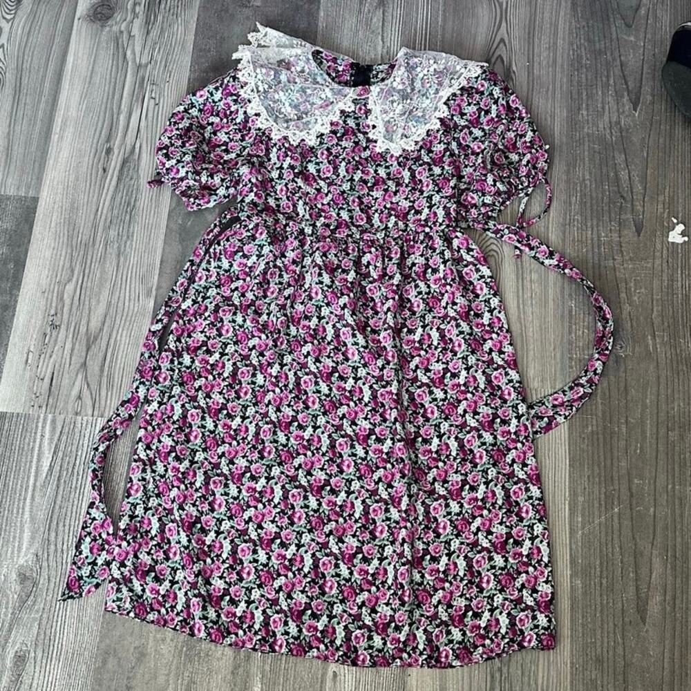 jessica McClintock girls sheer floral dress